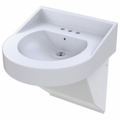 BESTCARE WH377509 Best Basin DShape 14-1/2inx12-1/2inx4in
