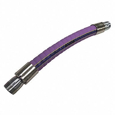 BOSTON H052324PUR5SSMPT Chemical Hose 1-1/2 ID x 5 ft Purple