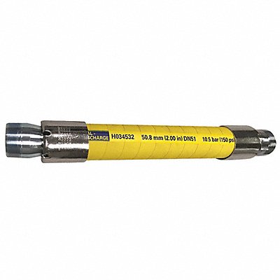 BOSTON H03452415SSMPT Chemical Hose 1-1/2 ID x 15 ft Yellow
