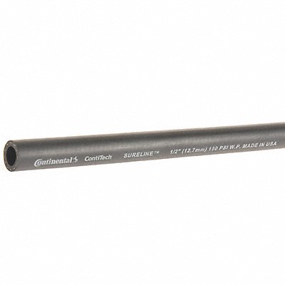 CONTINENTAL CWH05075G Garden Hose 1/2 ID x 75 ft Black