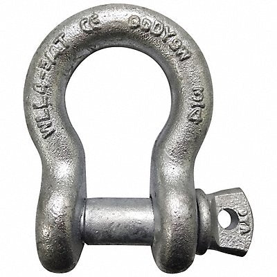 GRAINGER 55AY10 Anchor Shackle 9 500 lb Carbon Steel
