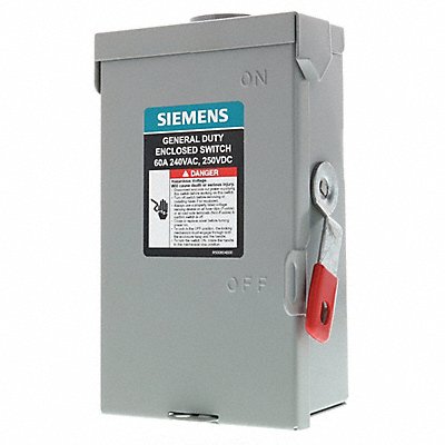 SIEMENS GNF222RA Safety Switch Non Fusible 60 A Steel