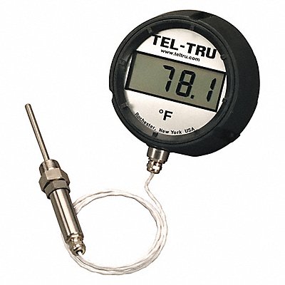TEL-TRU ND4RB09115P22022C1005 Digital Panel Mount Thermometer RTD 7 H