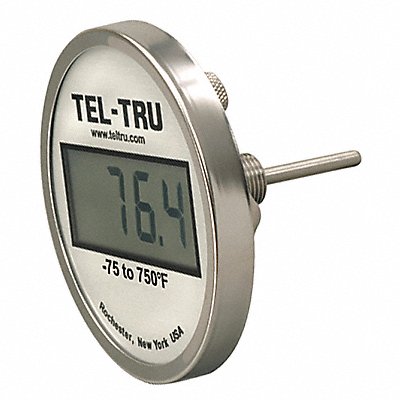 TEL-TRU ND5BB09111P22066 Digital Dial Thermometer 6 Stem L SS