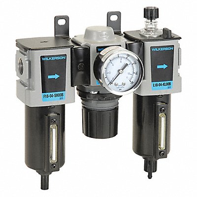WILKERSON C1804FLG0B Filter/Regulator/Lubricator 3 pcs.