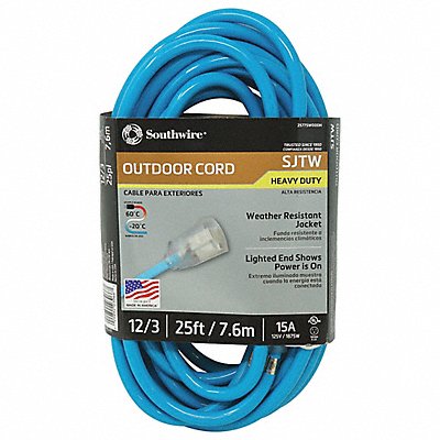 SOUTHWIRE 2577SW000H Extension Cord 12 AWG 125VAC 25 ft L