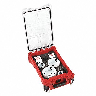 MILWAUKEE 49225606 Hole Saw Kit Saw Range 2-1/8 to 3-5/8
