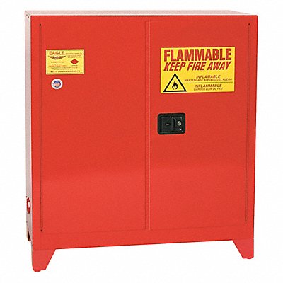 EAGLE PI32XLEGS Flammable Liquid Safety Cabinet Red