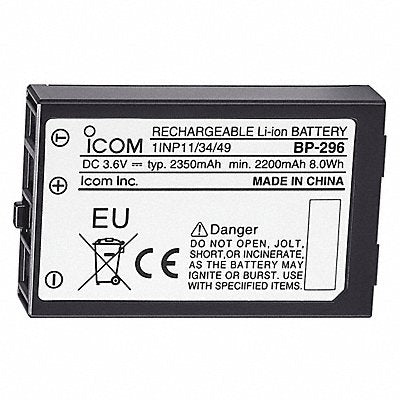 ICOM BP296 SKU# 55EE31 MFR# BP296 2200mAh