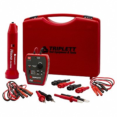 TRIPLETT 3388 Circuit Tracer Kit 0 to 250V AC/DC Case