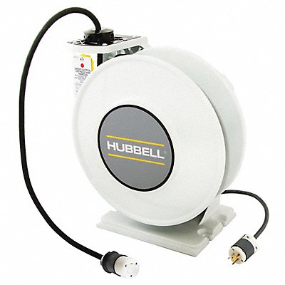 HUBBELL WIRING DEVICE-KELLEMS HBLI45123TL20 Extension Cord Reel 125VAC 45 ft L