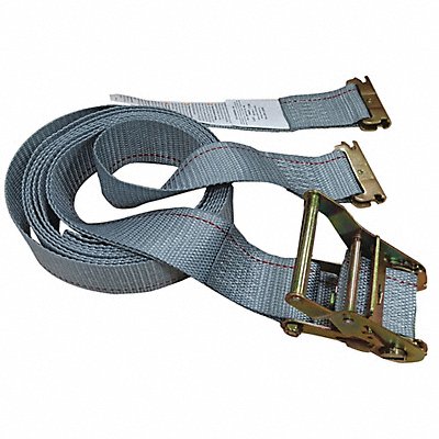 GRAINGER 55ET59 Tie Down Strap E-Track Grey