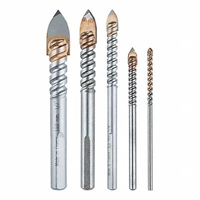 MAKITA B68993 Glass and Tile Drill Bit Set Uncoated