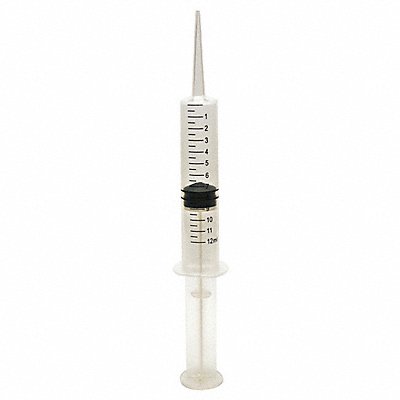 GLOBE SCIENTIFIC 159012 Syringe 12 mL Straight/Curved Trans PK50