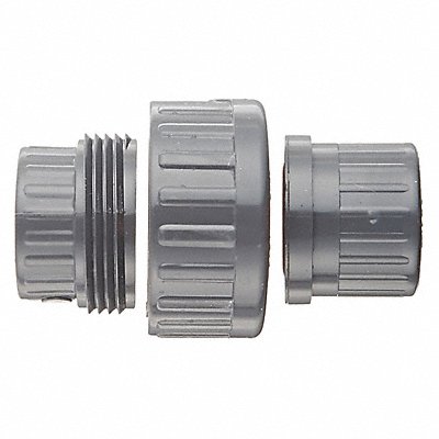 GRAINGER 858010 Threaded PVC Union Fitting 2-9/16 L