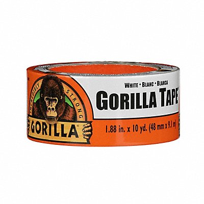 GORILLA 6010002 Duct Tape White 1 7/8inx10yd 16.75 mil