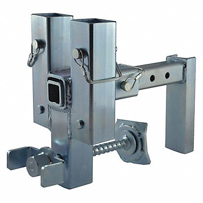 GARLOCK SAFETY SYSTEMS 425001601 Guard Rail Mounting Bracket 14 L Silver