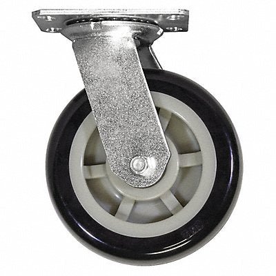 AKRO-MILS R6PRXS Swivel Plate Castor 1000 lb Cap. Steel
