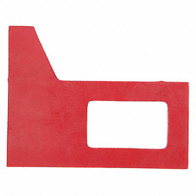TENNANT 83874 Rear Squeegee End Gasket 3 3/8 in L Red