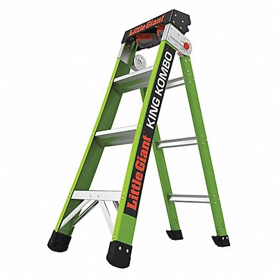 LITTLE GIANT 13470001 Multipurpose Ladder Extended 6 ft 10 H