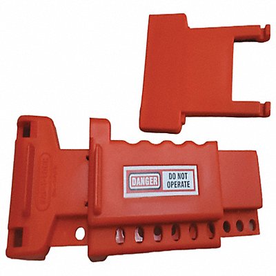 SKILCRAFT 534000NIB0389 Ball Valve Lockout Red 8-1/2 L 4 H