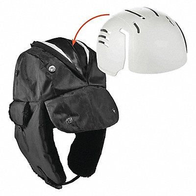 N-FERNO BY ERGODYNE 6802ZI Trapper Hat Over the Head L/XL Black
