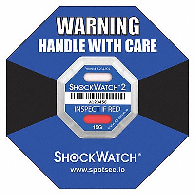 SHOCKWATCH 47000K G-Force Indicator Label 15G PK50