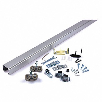 NATIONAL GUARD SLAL250PD60 Track Kit Sliding Door Type Alum. Silver