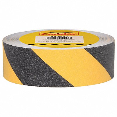 CONDOR GRAN15292 AntiSlip Tape 60 ftLx2 inW BLK/Yellow PK6