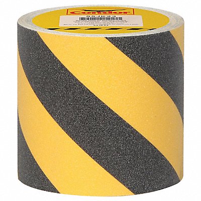 CONDOR GRAN15294 AntiSlip Tape 60 ftLx6 inW BLK/Yellow PK2