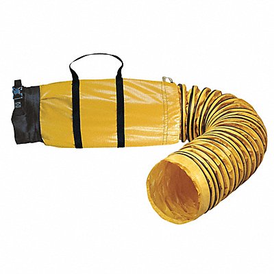 ALLEGRO 955025SB Ventilation Duct Black/Yellow 25 ft L