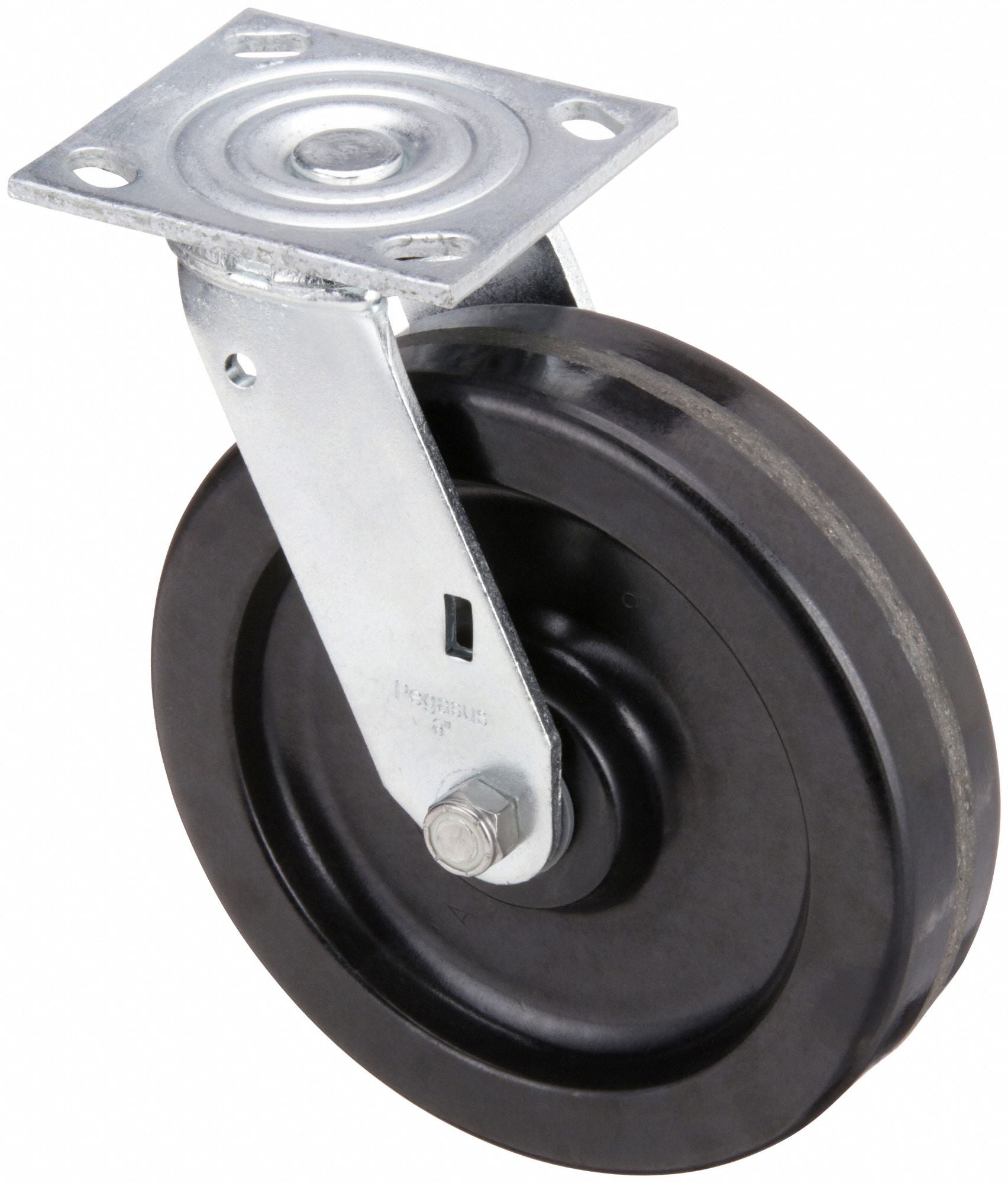 GRAINGER P21SPH080R14 Standard Plate Castor Wheel 8 Dia