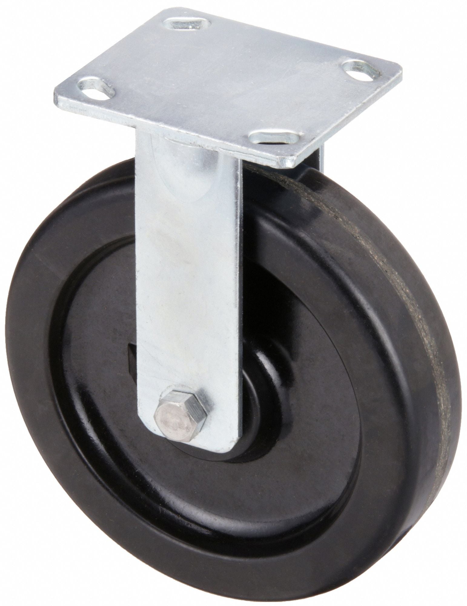 GRAINGER P21RPH080R14 Standard Plate Castor Wheel 8 Dia