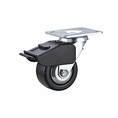 GRAINGER 55KJ68 Standard Plate Castor 4 Wheel Dia