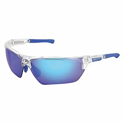 MCR SAFETY DM1328BDC Safety Glass Blue Mirror Lens Half-Frame