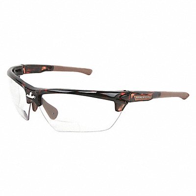 MCR SAFETY DM13H25PF Bifocal Safety Reading Glasses +2.50