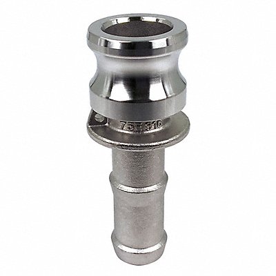 GRAINGER PLE105 Cam and Groove Adaptor 3/4 316 SS