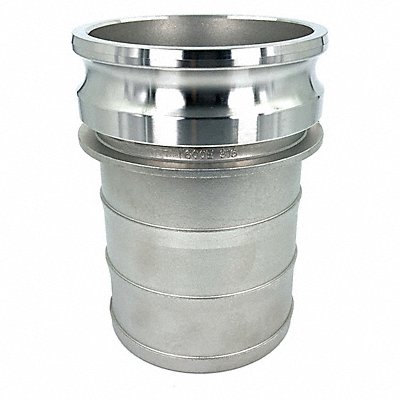 GRAINGER PLE114 Cam and Groove Adaptor 6 316 SS