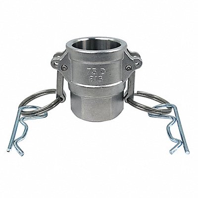 GRAINGER PLE149 Cam and Groove Coupling 3/4 316 SS