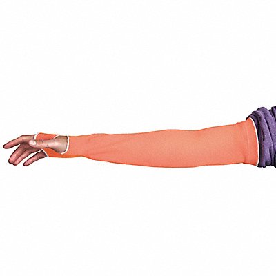 SUPERIOR GLOVE KOP1T22THS Cut Resistant Sleeve S Hi-Vis Orange PR