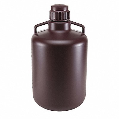 GRAINGER 7240020AM Carboy 20 L 535 mm H Amber