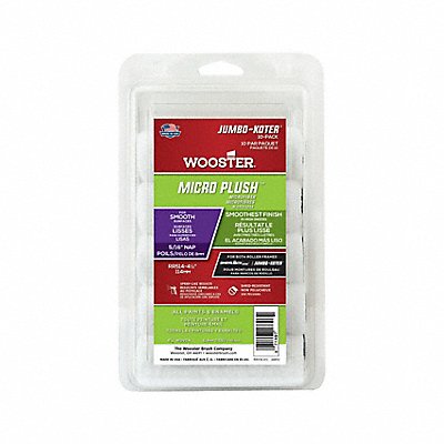 WOOSTER RR514 Mini Roller Cover 4 1/2 L 5/16 Nap PK10
