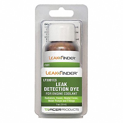 LEAKFINDER LF3001CS UV Leak Detection Dye 1 oz Size