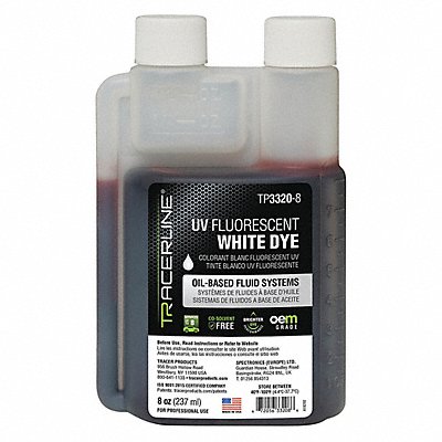 TRACERLINE TP33208 UV Leak Detection Dye 8 oz Size