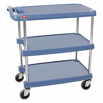 INSTOCK GRMY263635BU Laboratory Utility Cart Blue 36-7/8 H