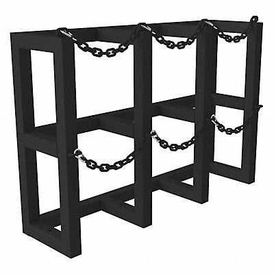 DURHAM MFG GCRV44123008T Gas Cylinder Rack Steel Tubing 12 D