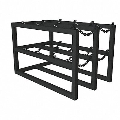 DURHAM MFG GCRV30483008T Gas Cylinder Rack Steel Tubing 48 D