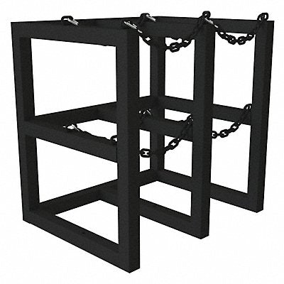 DURHAM MFG GCRV30243008T Gas Cylinder Rack Steel Tubing 24 D