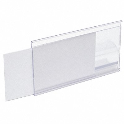 AIGNER INDEX EP2400 Label Holder Clear Smooth Slide In PK25