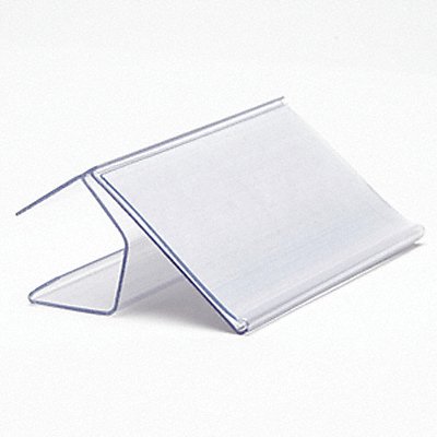 AIGNER INDEX CE153 Label Holder Clear Smooth Slide-In PK25